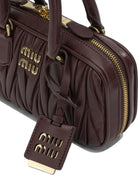 Miu Miu "Arcadie" Mini Handbag - Burgundy