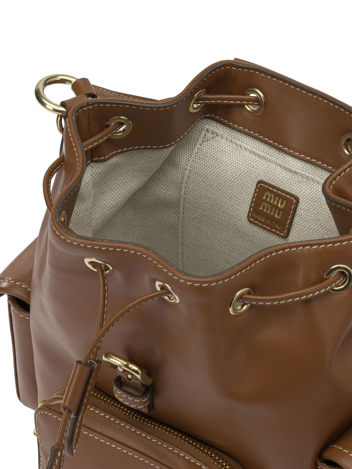 Miu Miu Leather backpack - Brown