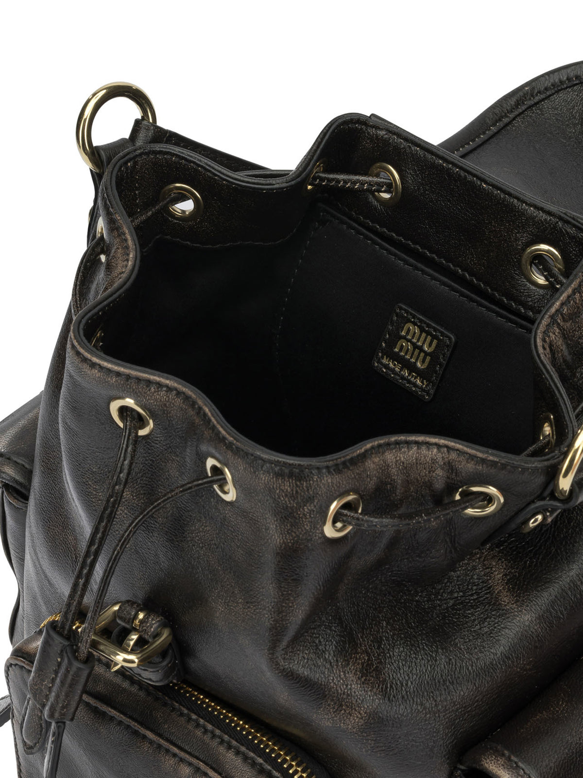 Miu Miu Leather backpack - Black