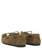 Miu Miu "Deck" lace-up loafers - Brown