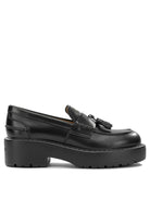 Miu Miu Brushed-leather loafers - Black