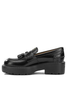 Miu Miu Brushed-leather loafers - Black
