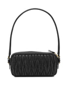 Miu Miu Small Quilted Leather Shoulder Bag - Black