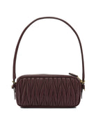Miu Miu Small Quilted Leather Shoulder Bag - Burgundy