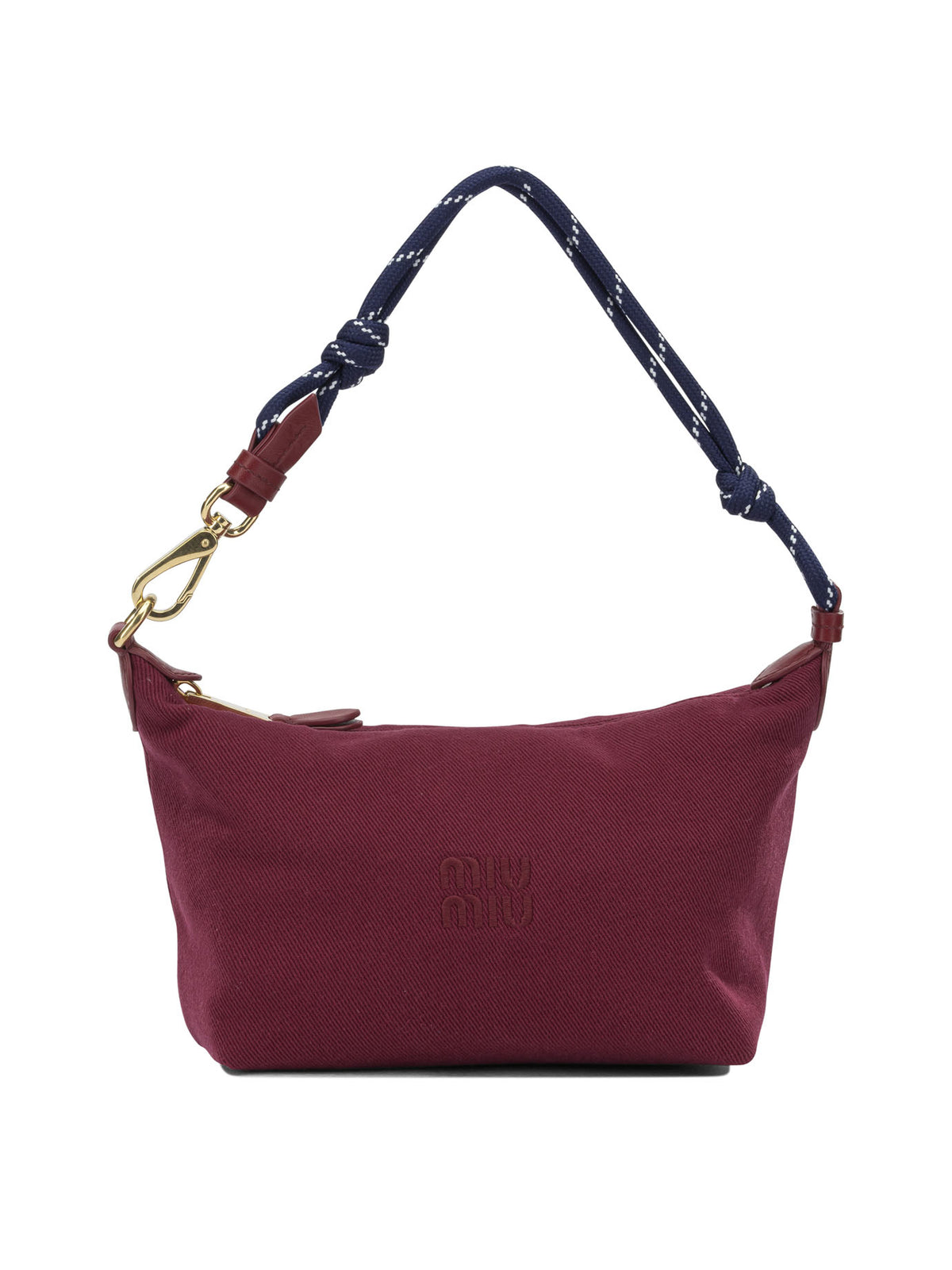 Miu Miu Small logo shoulder bag - Burgundy