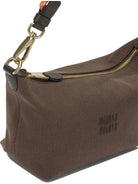 Miu Miu Small logo shoulder bag - Brown