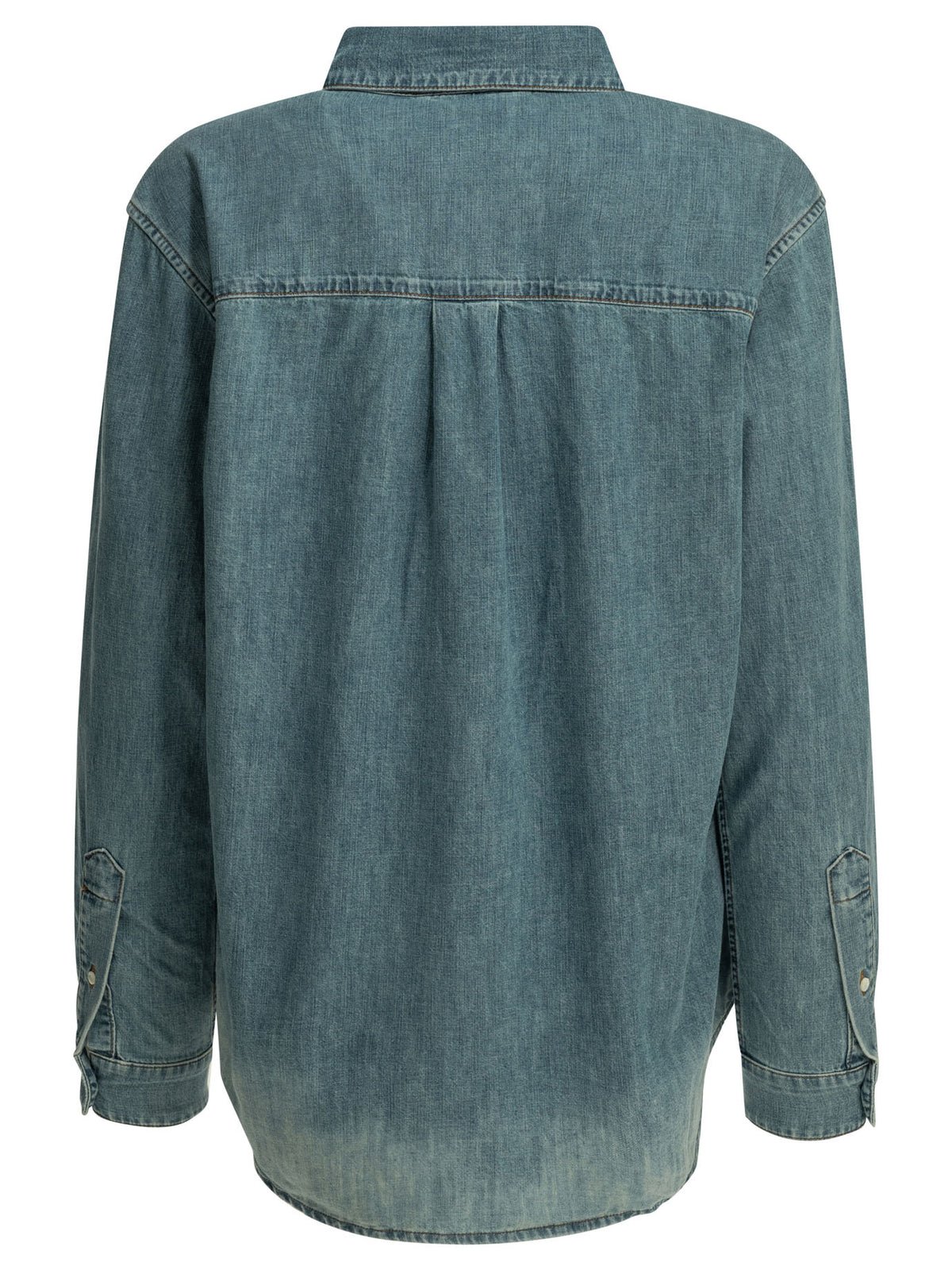 Miu Miu Casual shirt with logo - Light Blue