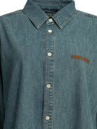 Miu Miu Casual shirt with logo - Light Blue
