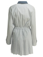 Miu Miu Chemisier dress with logo - Blue