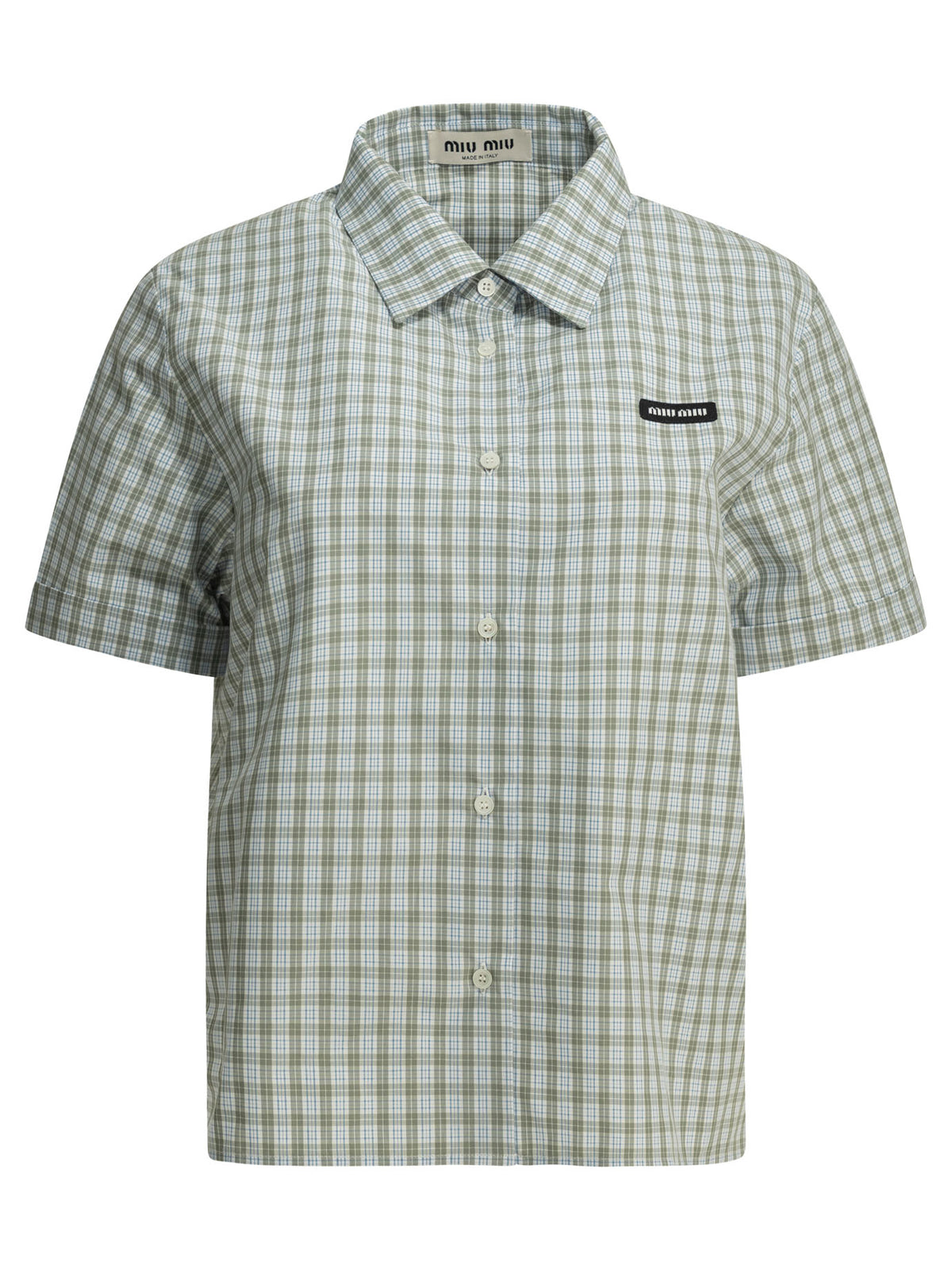 Miu Miu Casual check shirt - Green