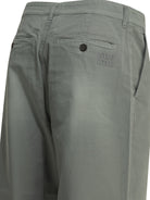Miu Miu Casual cotton twill pants - Grey
