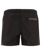 Moncler Swim shorts with logo patch - Black