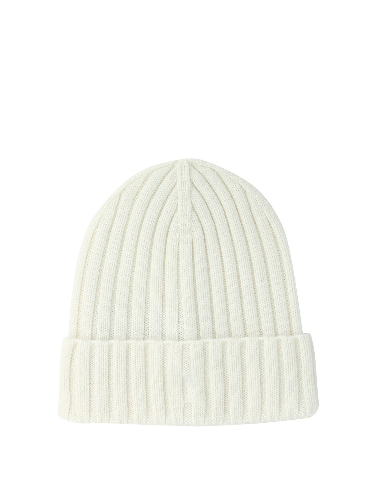 Moncler Wool beanie with logo - White