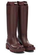 Moncler "Kickstream High" Rain Boots - Burgundy