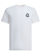 Moncler Crewneck T-shirt with logo - White