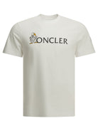 Moncler Crewneck T-shirt with logo - White