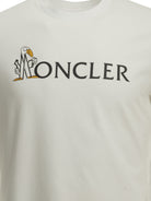 Moncler Crewneck T-shirt with logo - White