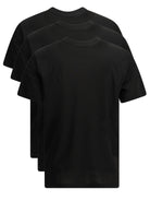 Moncler Crewneck T-shirts with logo (set of three) - Black