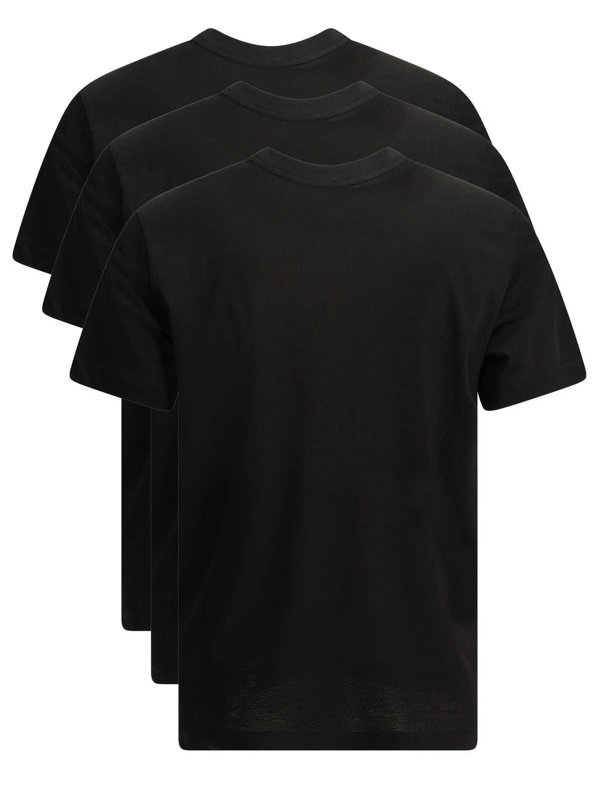 Moncler Crewneck T-shirts with logo (set of three) - Black