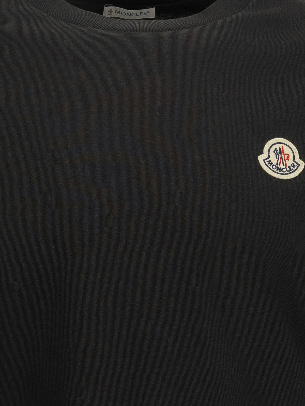 Moncler Crewneck T-shirts with logo (set of three) - Black