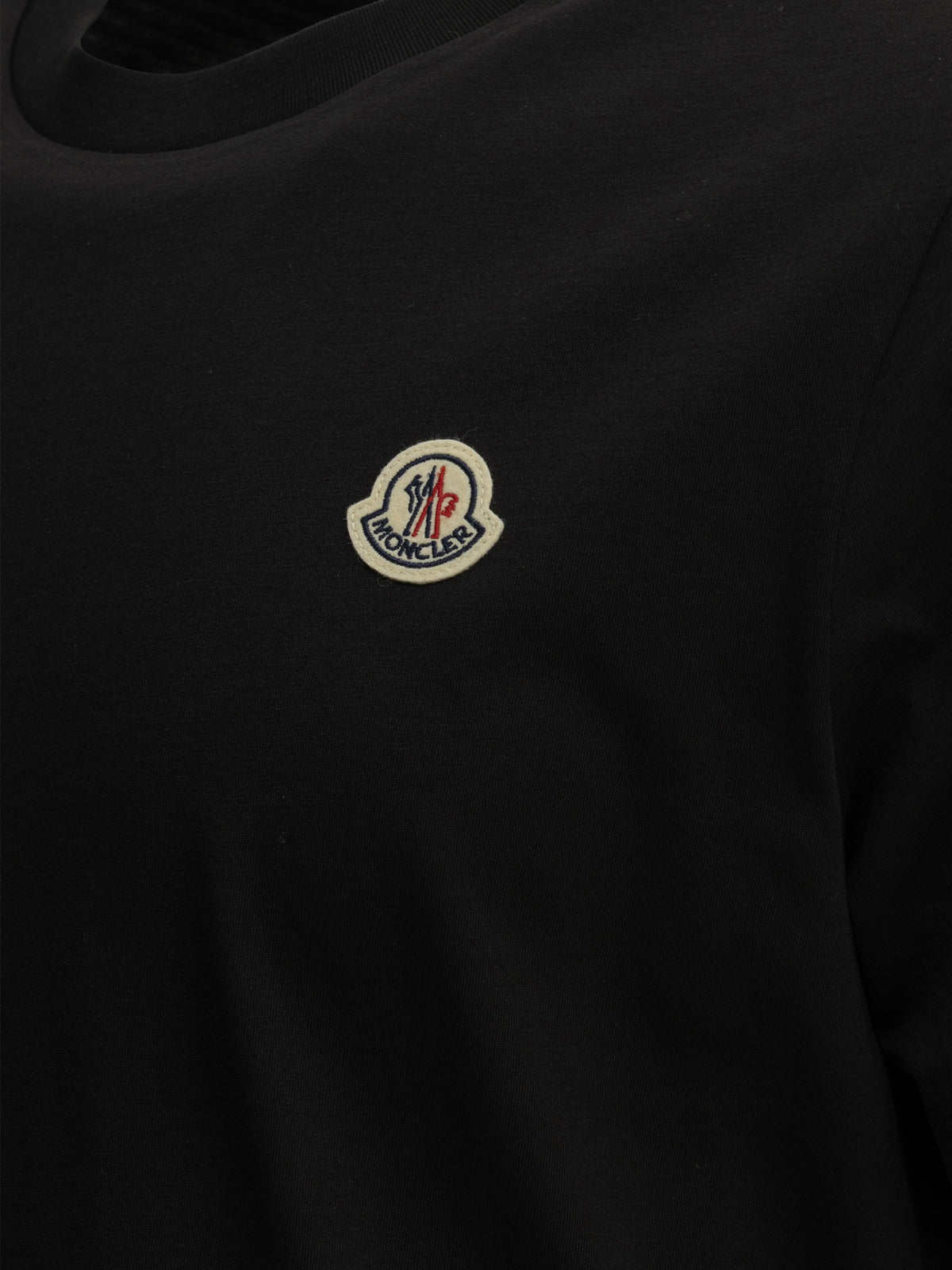 Moncler Crewneck T-shirts with logo (set of three) - Black