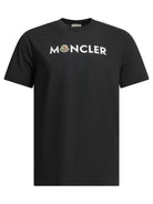Moncler Crewneck T-shirt with logo - Blue