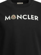 Moncler Crewneck T-shirt with logo - Blue