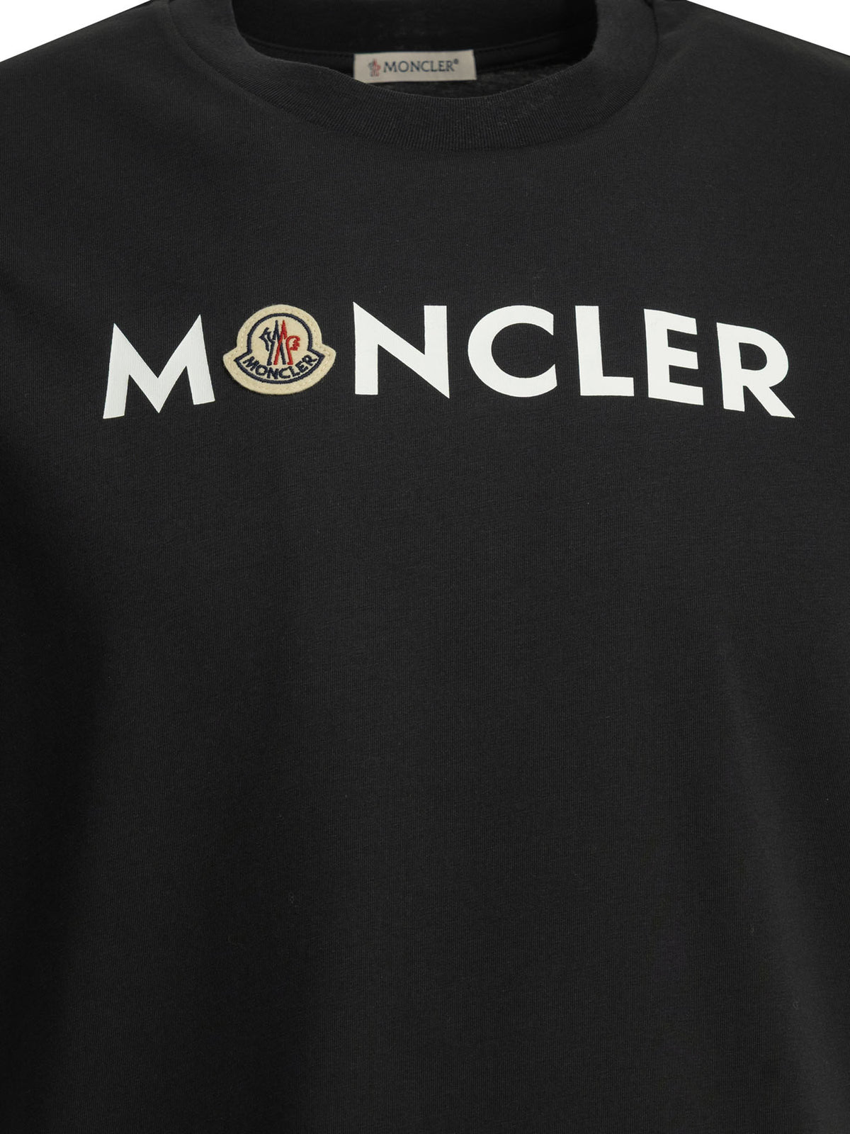 Moncler Crewneck T-shirt with logo - Blue