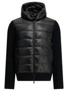 Moncler Padded wool cardigan - Blue