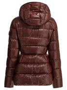 Moncler "Barante" Short Down Jacket - Burgundy