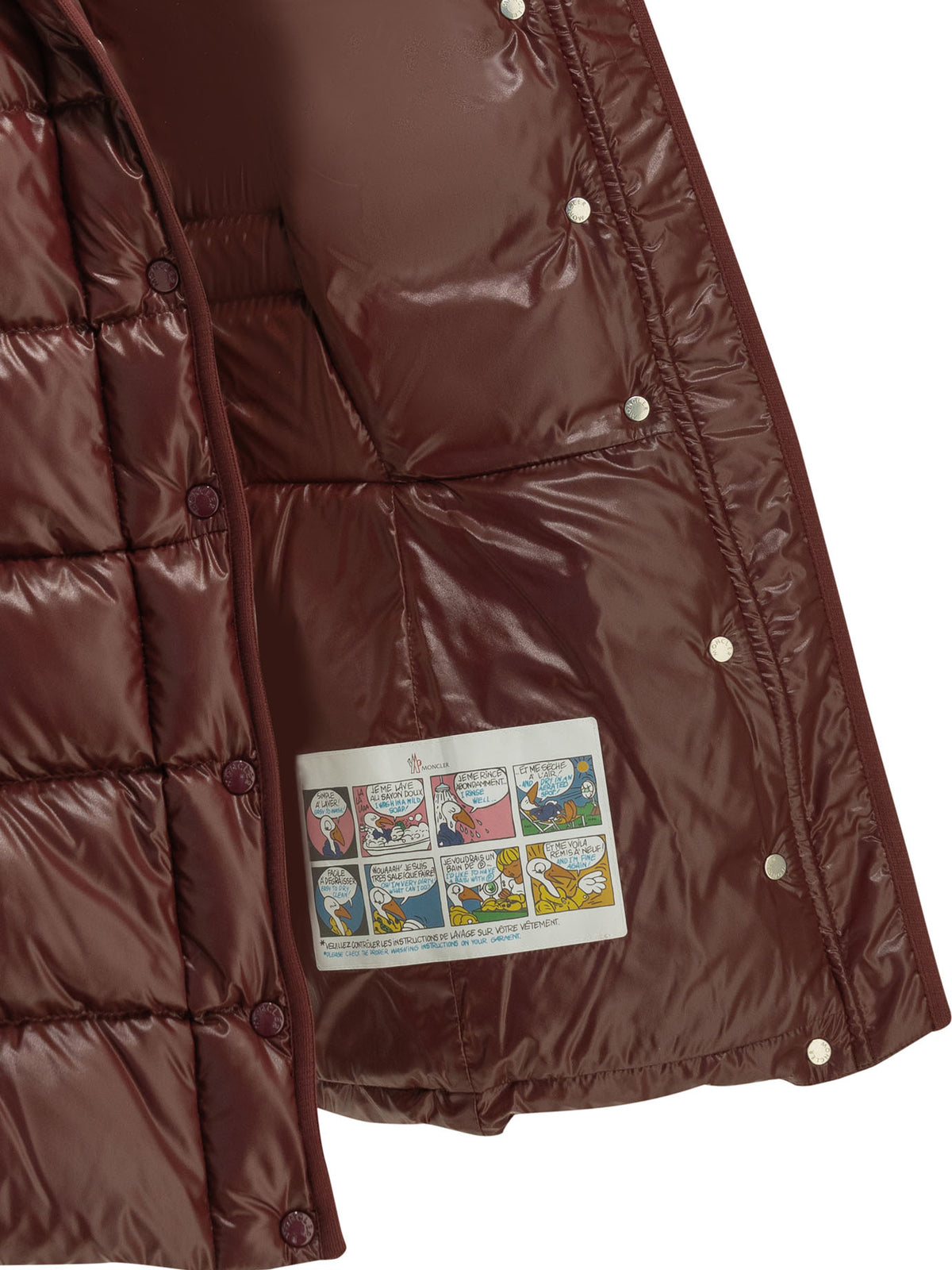 Moncler "Barante" Short Down Jacket - Burgundy