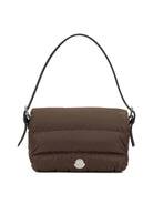 Moncler "Caradoc" Small Shoulder Bag - Brown