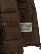 Moncler "Maya" Short Down Jacket - Brown