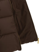 Moncler "Vivantesse" Short Down Jacket - Brown