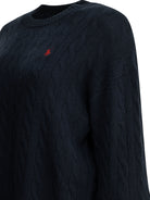 Polo Ralph Lauren Short knit dress with logo - Blue