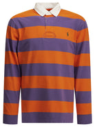Polo Ralph Lauren "Rugby" Button-Down Polo Shirt - Purple
