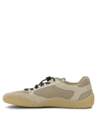Prada "Speedrock" Low-Top Sneakers - Beige