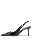 Prada 50MM Leather Slingbacks - Black