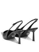 Prada 50MM Leather Slingbacks - Black