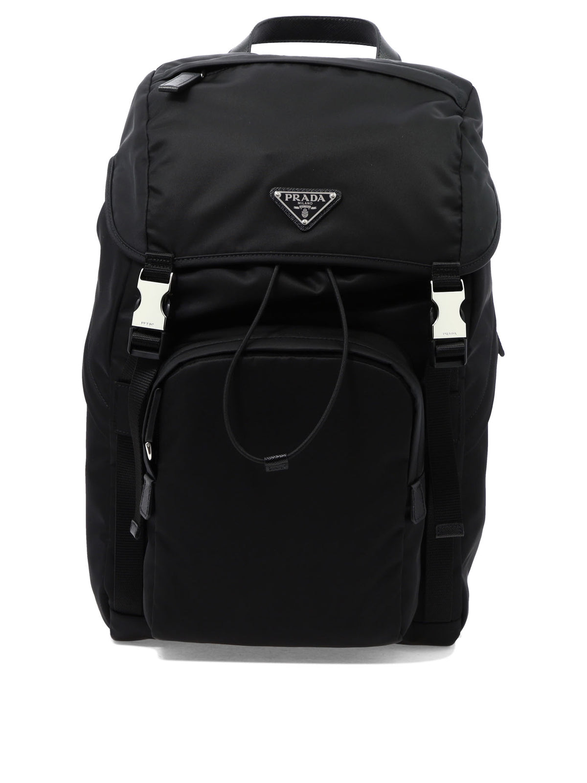 Prada Re-Nylon and Saffiano leather backpack - Black