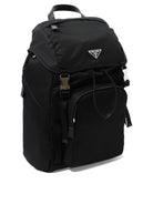 Prada Re-Nylon and Saffiano leather backpack - Black
