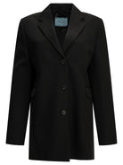 Prada Single-breasted wool blazer - Black
