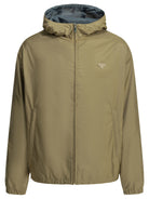 Prada Reversible windbreaker jacket with logo - Beige
