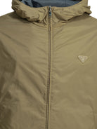 Prada Reversible windbreaker jacket with logo - Beige
