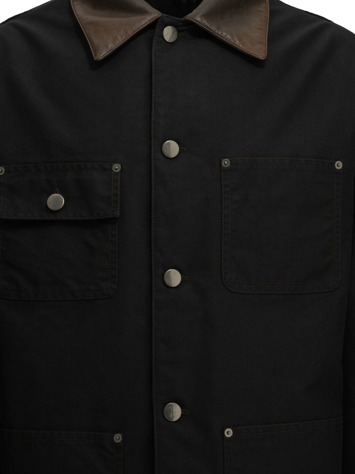 Prada Short down jacket made of technical cotton - Black