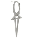 Rick Owens "Pentagram" earring - Silver