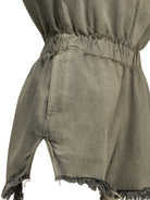 Rick Owens "Crater" Shorts with Elastic Waistband - Light Blue