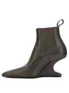 Rick Owens "Cantilever 80MM" Pull-On Ankle Boots - Black