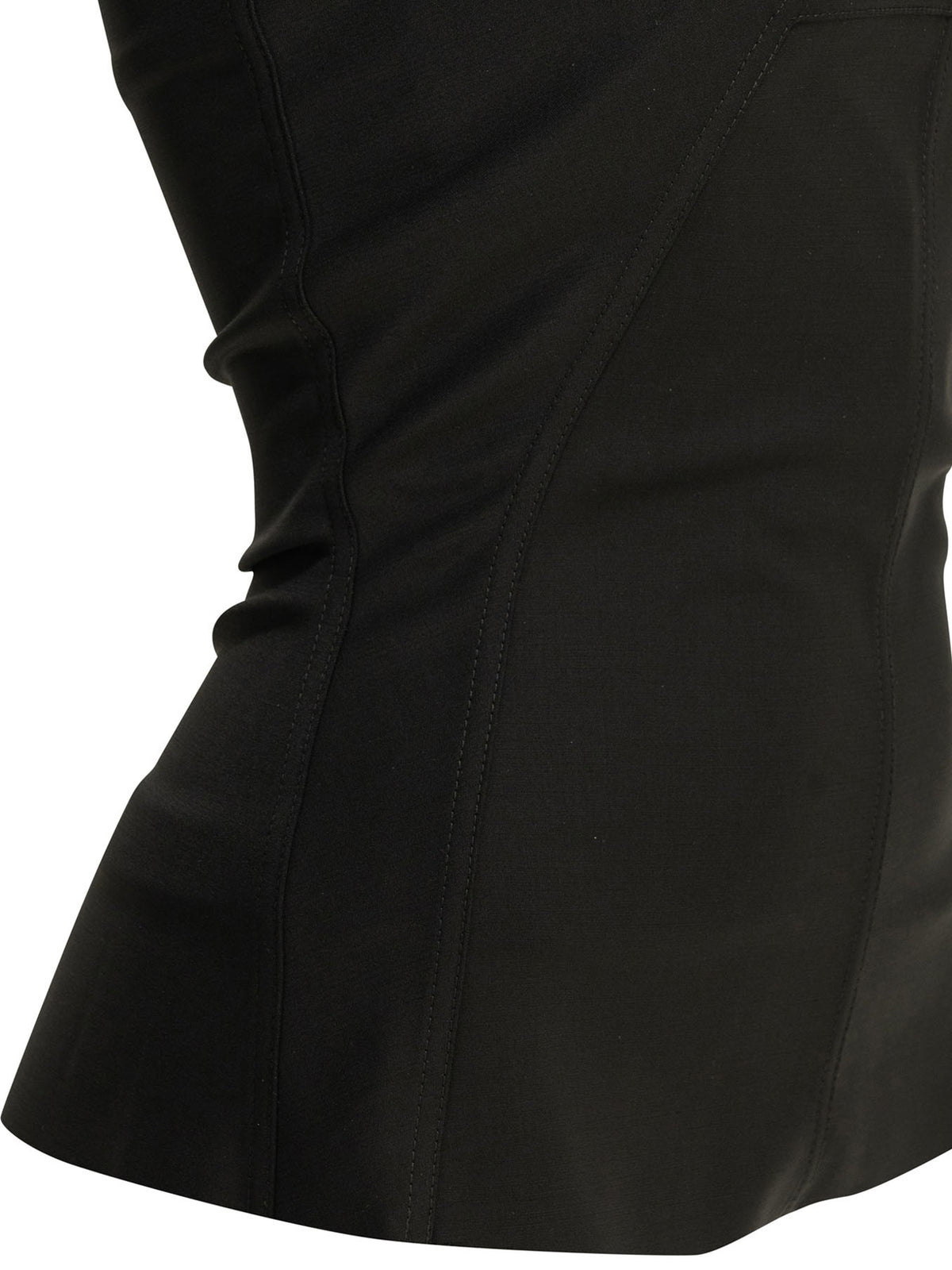 Rick Owens Wool crepe bustier top - Black