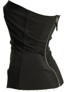 Rick Owens Wool crepe bustier top - Black